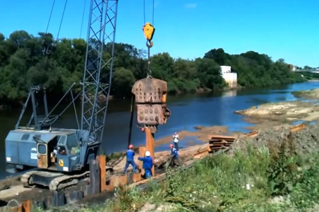 Погружение шпунта Л5
