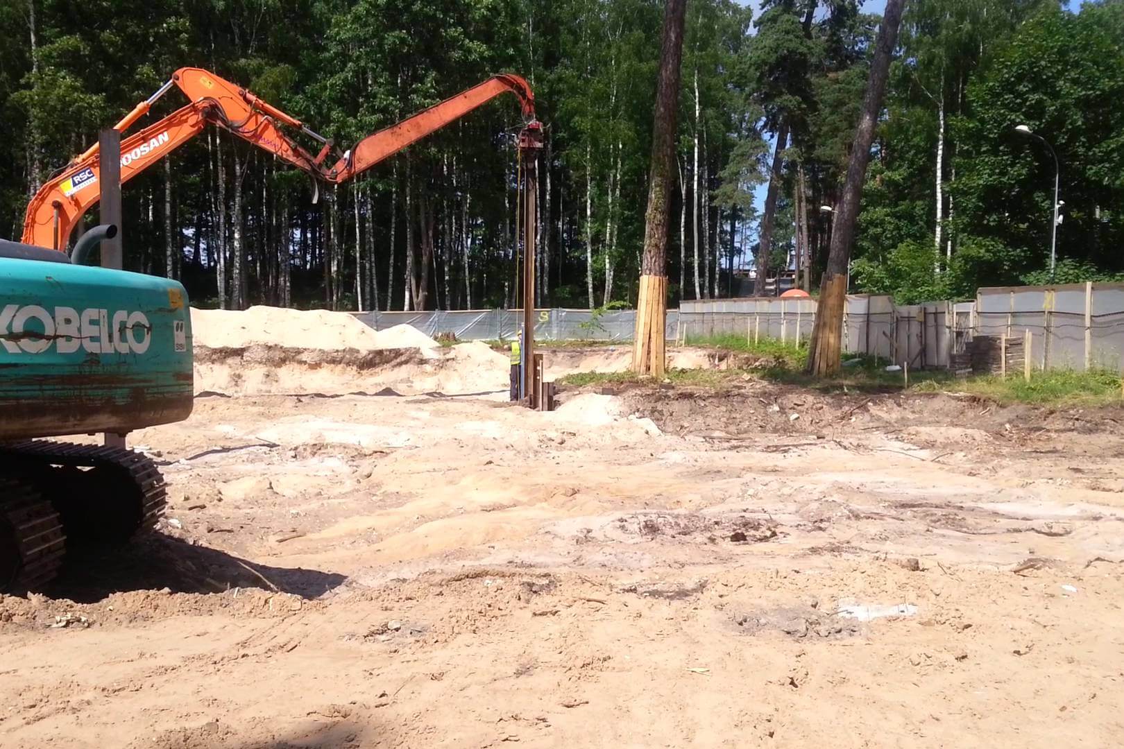 Забивка шпунта